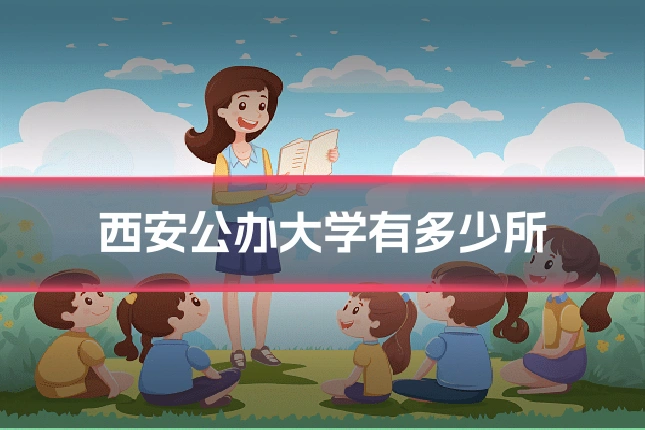 西安公办大学有多少所