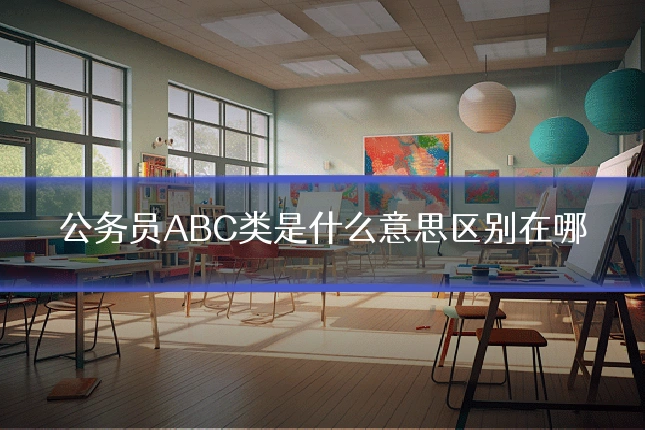 公务员ABC类是什么意思区别在哪
