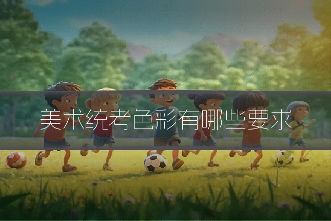 美术统考色彩有哪些要求