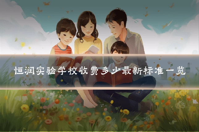 恒润实验学校收费多少最新标准一览