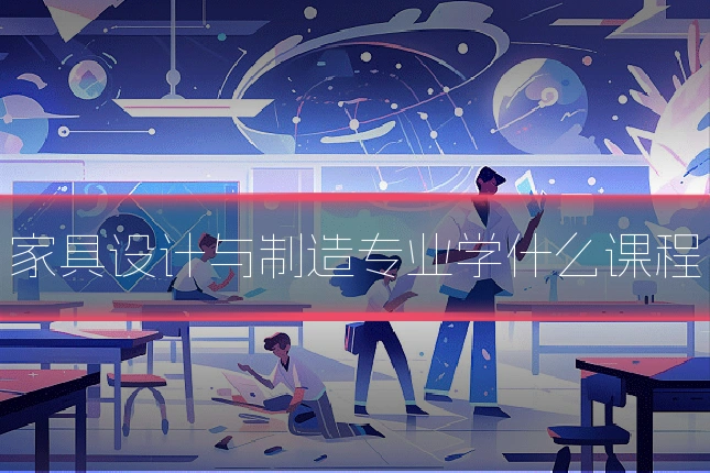 家具设计与制造专业学什么课程