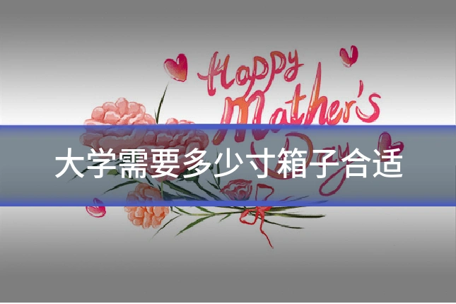 大学需要多少寸箱子合适