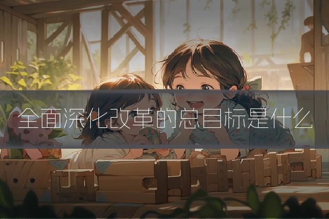 全面深化改革的总目标是什么