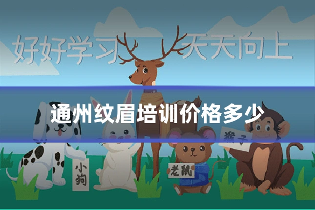 通州纹眉培训价格多少
