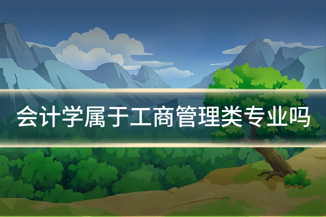 会计学属于工商管理类专业吗