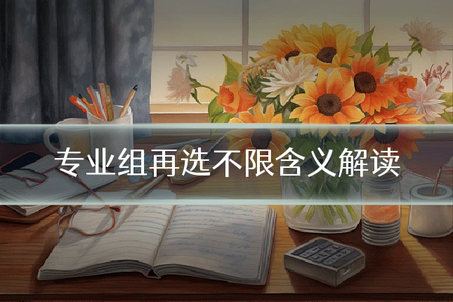 专业组再选不限含义解读