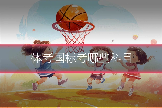 体考国标考哪些科目
