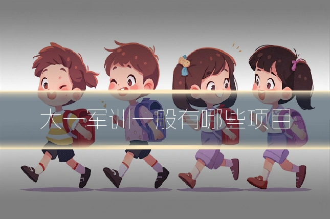大一军训一般有哪些项目