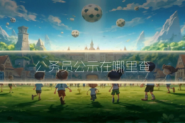 公务员公示在哪里查
