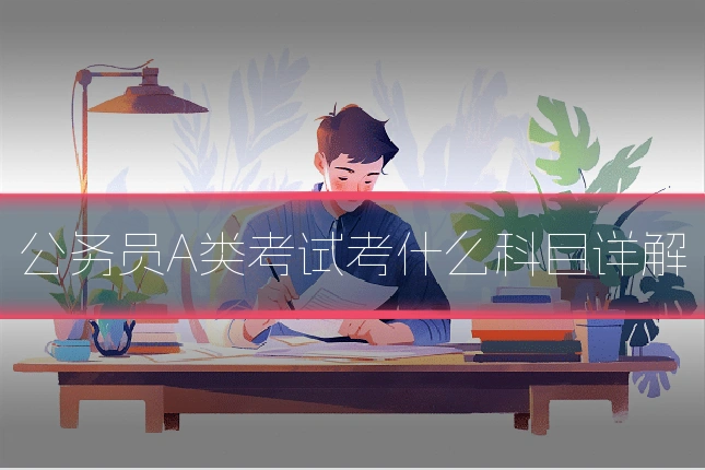 公务员A类考试考什么科目详解