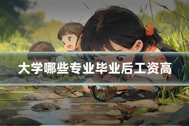 大学哪些专业毕业后工资高