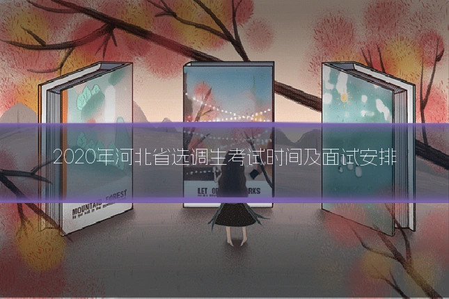 2020年河北省选调生考试时间及面试安排
