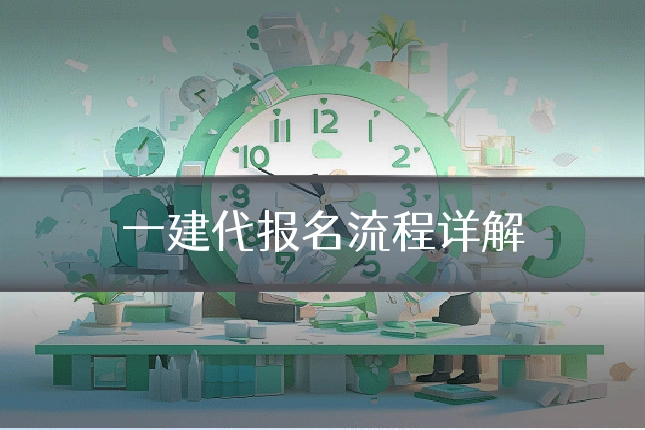 一建代报名流程详解