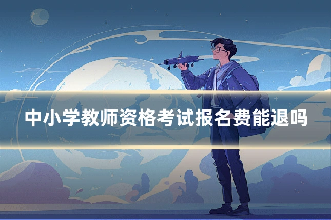 中小学教师资格考试报名费能退吗