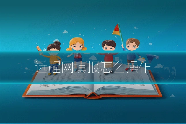 远程网填报怎么操作