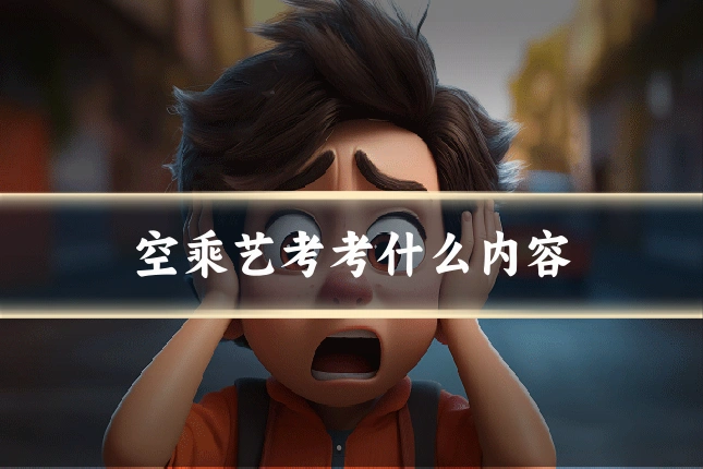 空乘艺考考什么内容