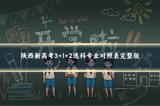 陕西新高考3+1+2选科专业对照表完整版
