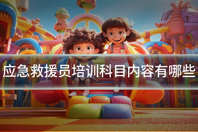 应急救援员培训科目内容有哪些