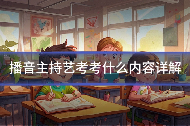 播音主持艺考考什么内容详解