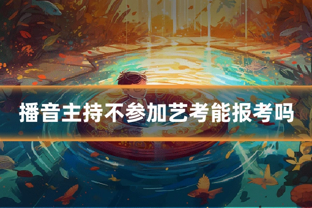 播音主持不参加艺考能报考吗