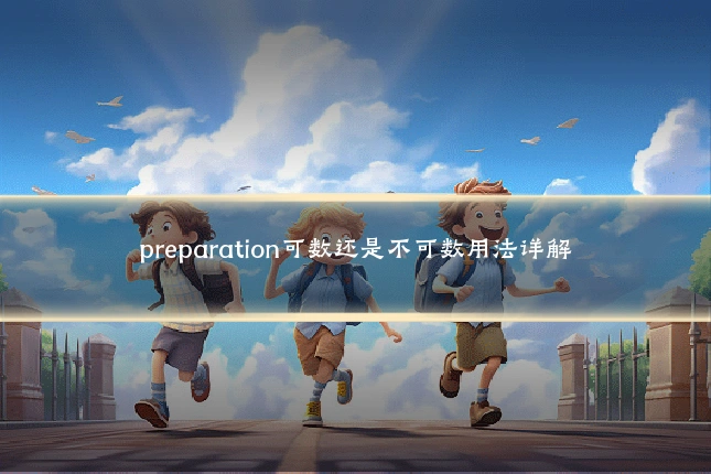 preparation可数还是不可数用法详解