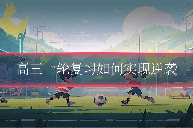 高三一轮复习如何实现逆袭
