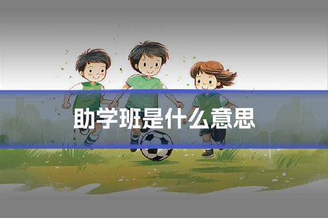助学班是什么意思