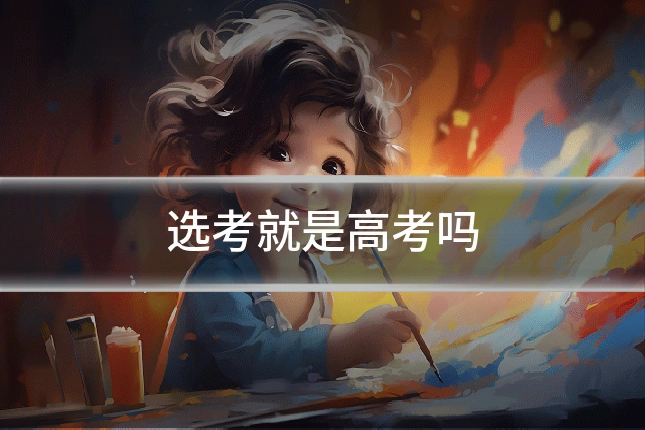 选考就是高考吗