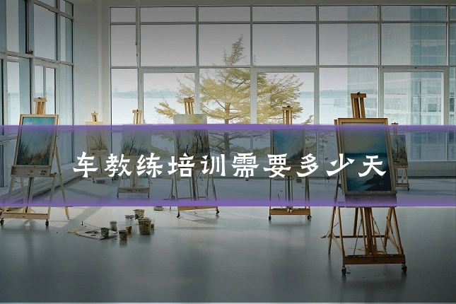 车教练培训需要多少天