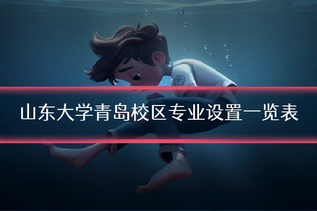 山东大学青岛校区专业设置一览表