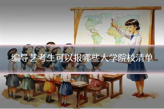 编导艺考生可以报哪些大学院校清单