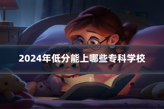2024年低分能上哪些专科学校