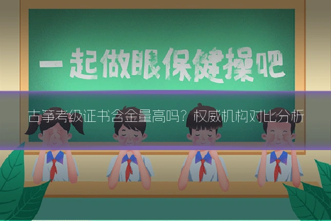 古筝考级证书含金量高吗？权威机构对比分析