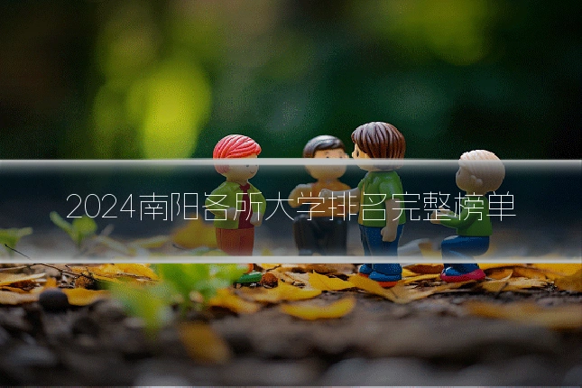 2024南阳各所大学排名完整榜单