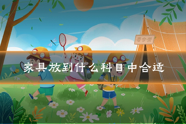 家具放到什么科目中合适
