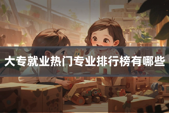 大专就业热门专业排行榜有哪些