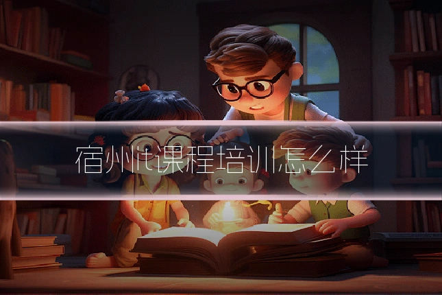 宿州it课程培训怎么样