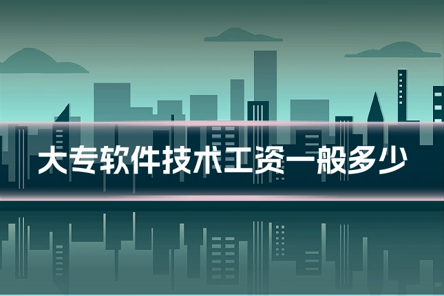 大专软件技术工资一般多少