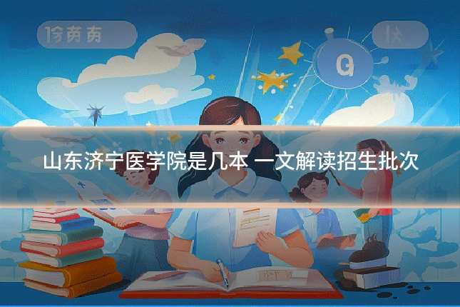 山东济宁医学院是几本 一文解读招生批次