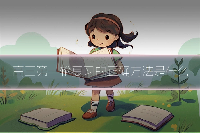 高三第一轮复习的正确方法是什么