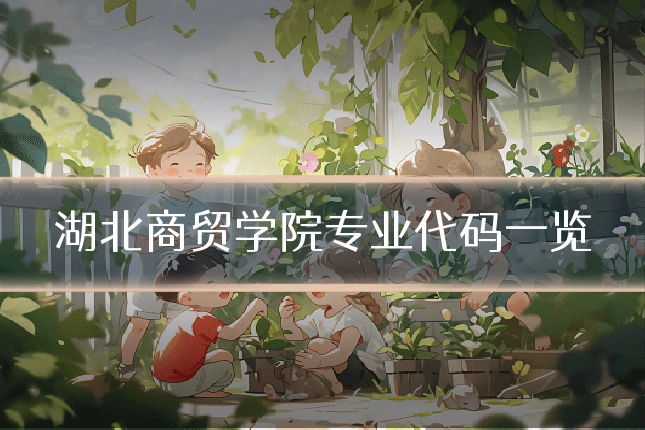 湖北商贸学院专业代码一览