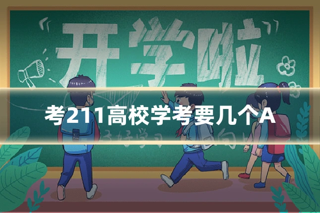 考211高校学考要几个A