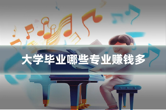 大学毕业哪些专业赚钱多