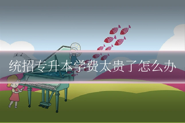 统招专升本学费太贵了怎么办