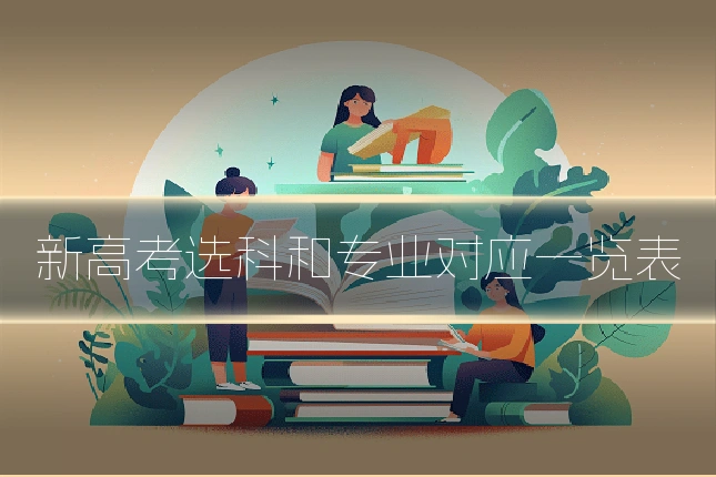 新高考选科和专业对应一览表