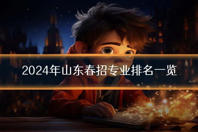 2024年山东春招专业排名一览