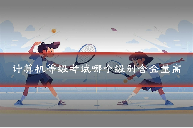 计算机等级考试哪个级别含金量高