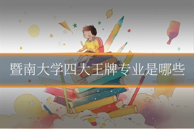 暨南大学四大王牌专业是哪些