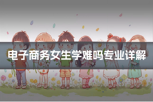 电子商务女生学难吗专业详解