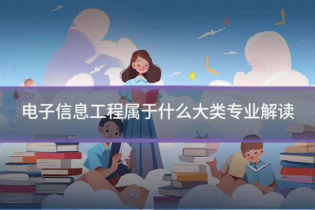 电子信息工程属于什么大类专业解读